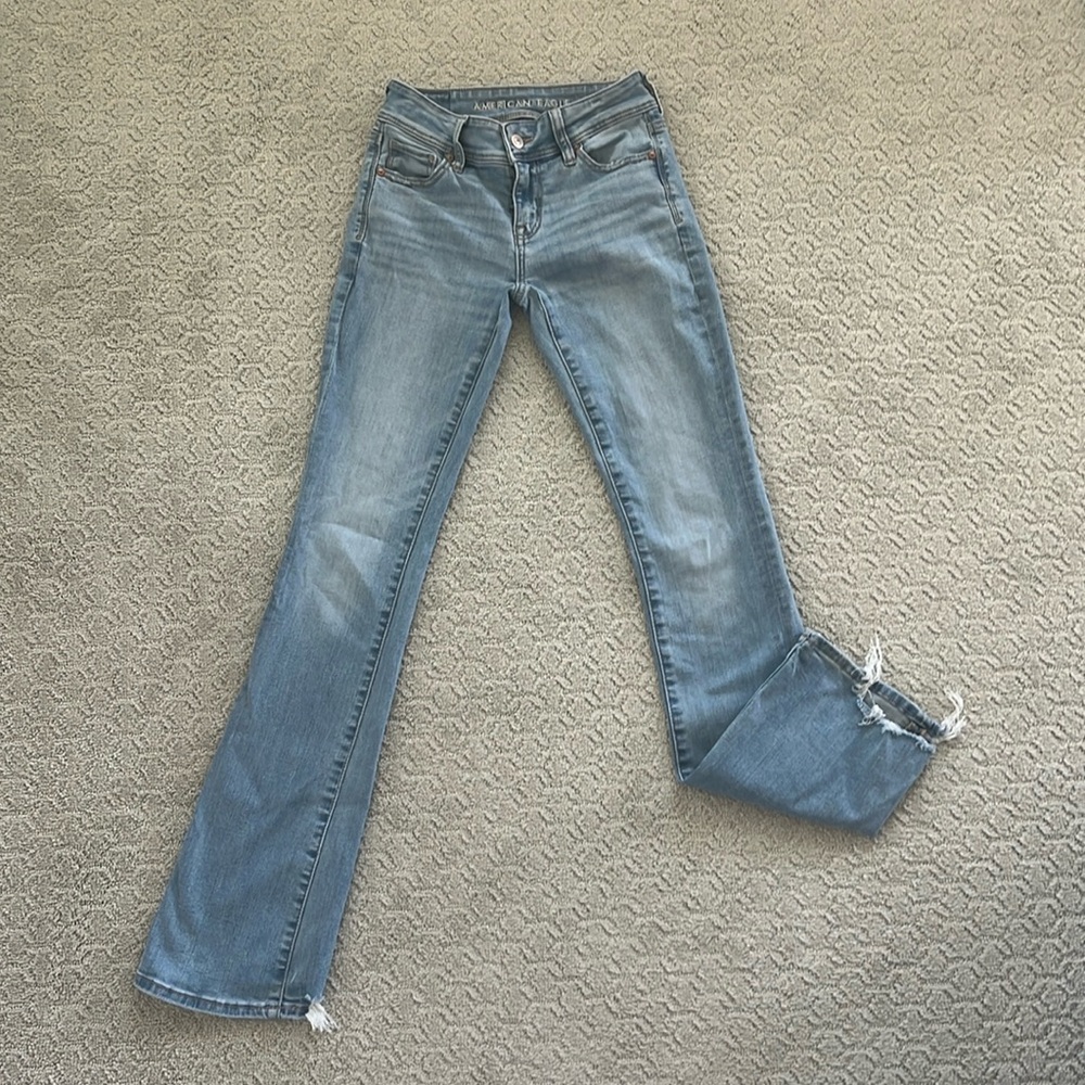 AE Next Level Low-Rise Kick Boot Cut size 000